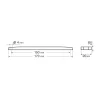 Lampa pozitie suplimentara 13LED Neon Effect 170x20mm 12/24V - Rosu