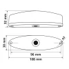 Lampa stop LED cu 2 functii Porster 12V