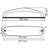 Lampa stop LED cu 3 functii Hirox 12V