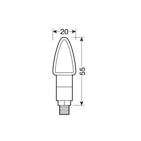 Lampi semnalizare directie mers Atom LED 12V 2buc - Carbon