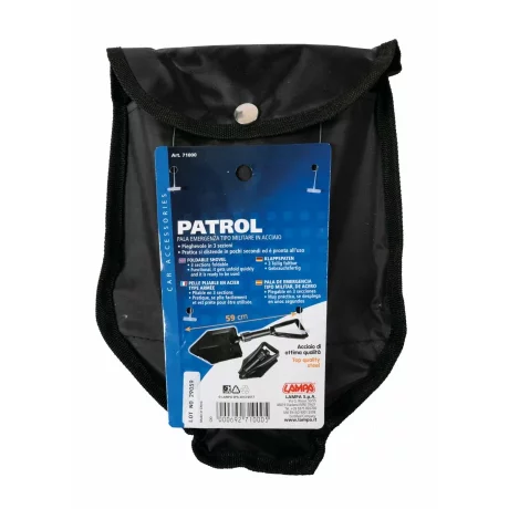 Lopata din metal cu maner rabatabil Patrol
