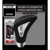 Maner schimbator viteza imitatie piele Gear negru 4Cars