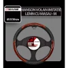 Manson volan imitatie lemn si masaj 4Cars - M - O 37/39cm