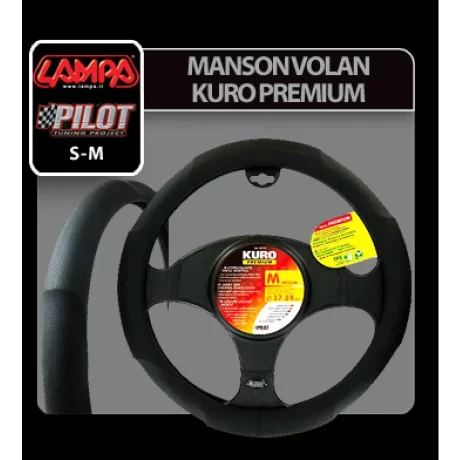 Manson volan Kuro Premium - M - O 37/39cm - Negru