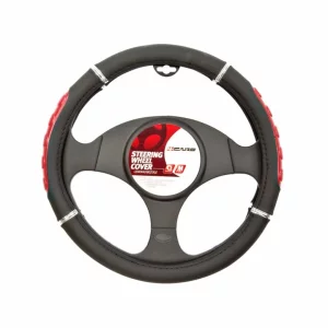 Manson volan Sport - O 37-39cm - Negru/Rosu