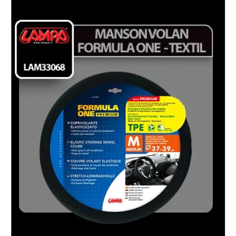 Manson volan textil Formula One Lampa - O 37-39cm