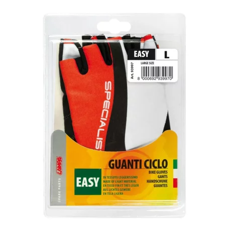 Manusi ciclism Specialist Easy - L - Alb/Rosu