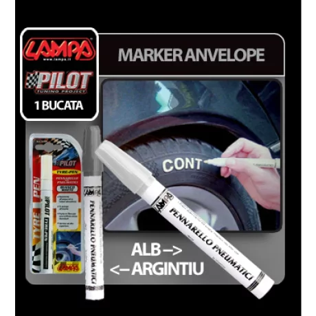 Marker anvelope - Argintiu
