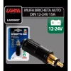 Mufa bricheta auto DIN - 12/24V 15A