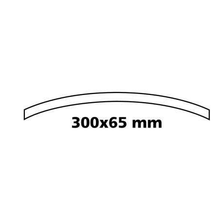 Oglinda interioara convexa cu clipsuri 300x65mm