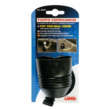 Ornament protectie carlig remorcare cu inel - Negru
