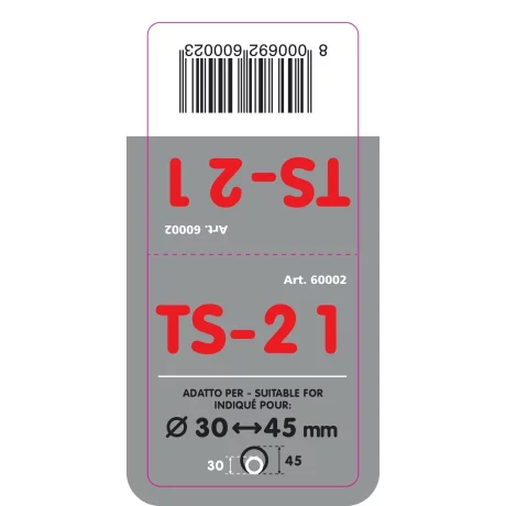 Ornament toba esapament curbat TS-21, din otel inoxidabil lustruit, racordare O30-45mm