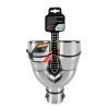 Ornament toba esapament dublu TS-22, din otel inoxidabil lustruit, racordare O36-54mm