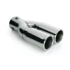 Ornament toba esapament dublu TS-26, din otel inoxidabil lustruit, sunet sport, racordare O34-46mm