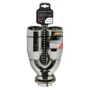 Ornament toba esapament dublu TS-43, din otel inoxidabil lustruit, racordare O33-55mm
