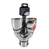 Ornament toba esapament dublu TS-47, din otel inoxidabil lustruit, sunet sport, racordare O32-50mm