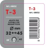 Ornament toba esapament T-3, din otel inoxidabil lustruit, racordare O32-45mm