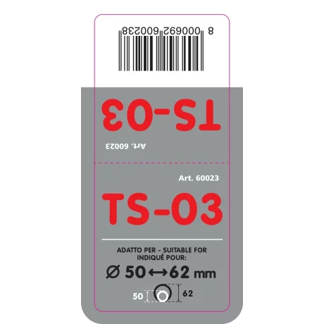 Ornament toba esapament TS-03, din otel inoxidabil lustruit, sunet sport, racordare O50-62mm