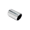 Ornament toba esapament TS-16 L, din otel inoxidabil lustruit, racordare O40-60mm