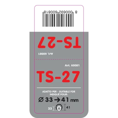 Ornament toba esapament TS-27, din otel inoxidabil lustruit, sunet sport, racordare O33-41mm