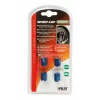 Ornamente capacele valve Hexagonal 4buc - Albastru