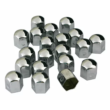 Ornamente prezoane metal cromat 20buc - Hex 17mm - Crom