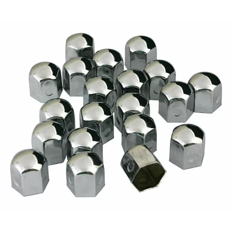 Ornamente prezoane metal cromat 20buc - Hex 19mm - Crom