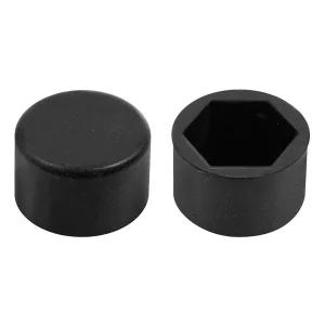 Ornamente prezoane silicon 20buc - Hex 17mm - Negru