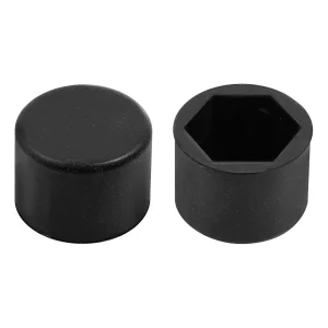 Ornamente prezoane silicon 20buc - Hex 19mm - Negru
