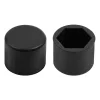 Ornamente prezoane silicon 20buc - Hex 21mm - Negru