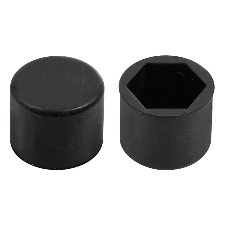 Ornamente prezoane silicon 20buc - Hex 21mm - Negru