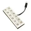 Panou cu 12 Hyper-Led 20x60mm - 12V - Alb