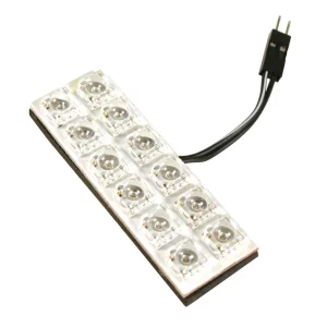 Panou cu 12 Hyper-Led 20x60mm - 12V - Albastru