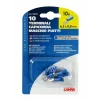 Papuci electrici 10buc, tata - 6,3x0,8mm - Albastru