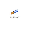 Papuci electrici 10buc tip inel - O 5mm - Albastru