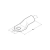 Papuci electrici sertizabili, gaura O 8mm, pentru conductori din cupru cu sectiune de 25 mm2, 5buc