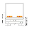 Placi identificare vehicule grele-lungi (dungi) 2buc Lampa