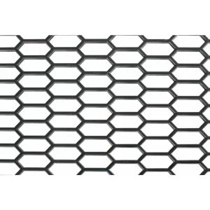 Plasa grila spoiler plastic Negru - Hexagon mare 15x35mm - 120x40cm