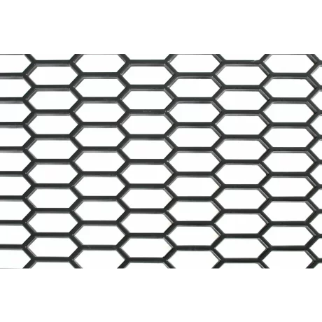 Plasa grila spoiler plastic Negru - Hexagon mare 15x35mm - 120x40cm