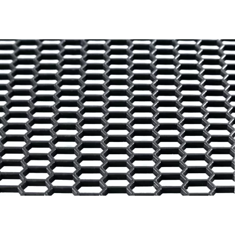 Plasa grila spoiler plastic Negru - Hexagon mare 15x35mm - 120x40cm