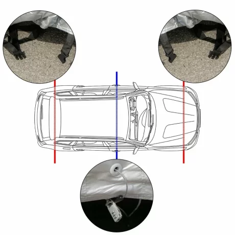 Prelata auto antigrindina cu captuseala bumbac - L - SUV/Off-Road