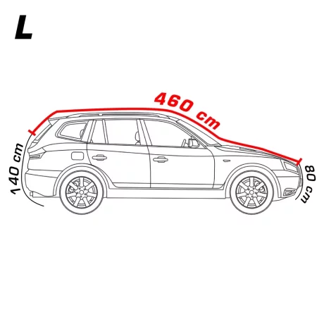 Prelata auto antigrindina cu captuseala bumbac - L - SUV/Off-Road