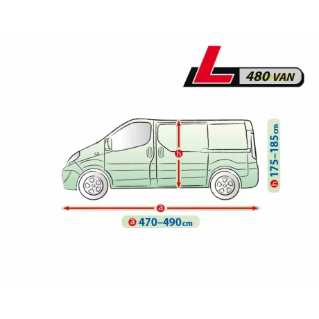 Prelata auto completa Mobile Garage - L480 - VAN