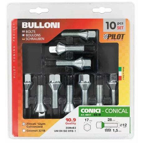 Prezoane jante conice scurte 10buc - CC0