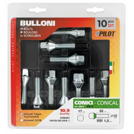 Prezoane jante conice scurte 10buc - CC1