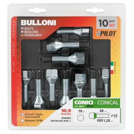 Prezoane jante conice scurte 10buc - CC2