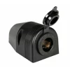 Priza auto cu montare pe suprafata si soclu rezistent la apa Ext-3 - 12/24V