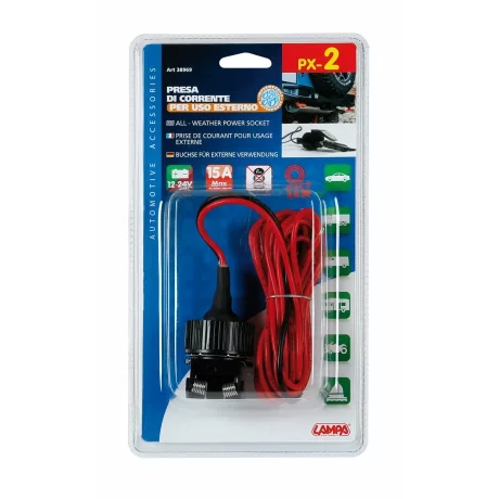 Priza auto incorporabila de exterior PX-2 12/24V