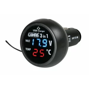 Priza bricheta 3 in 1 Smart-Plug 12/24V