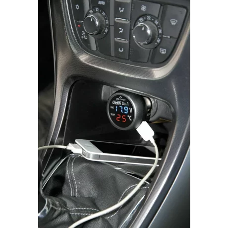 Priza bricheta 3 in 1 Smart-Plug 12/24V